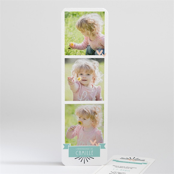 Invitation anniversaire Photomaton surprise réf.N201103