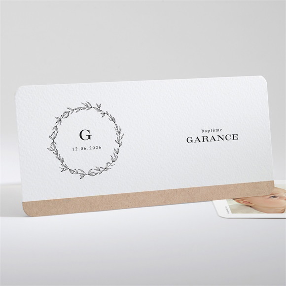 Faire-part de baptême Essentiel sacré réf.N131102