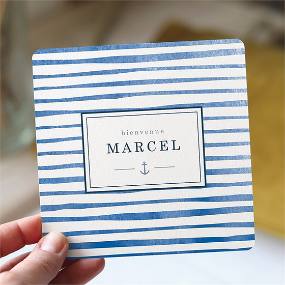 Faire-part naissance notre petit marin
