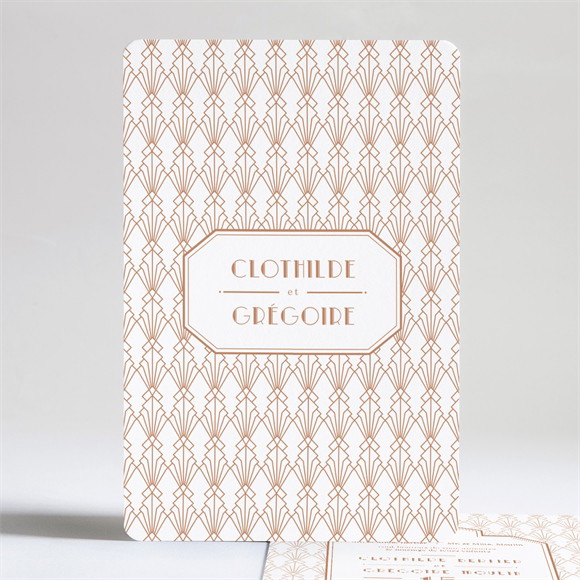 Faire-part mariage Art Deco réf.N241203