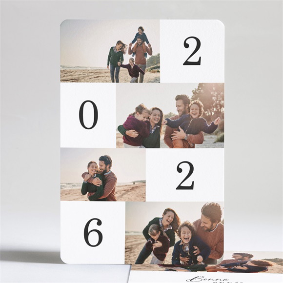 Carte de voeux En chiffres réf.N241206