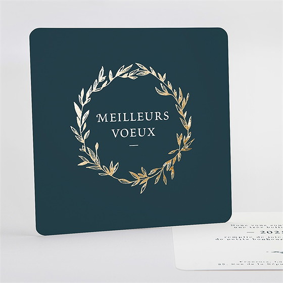 Carte de voeux mystérieux songe carte dorure