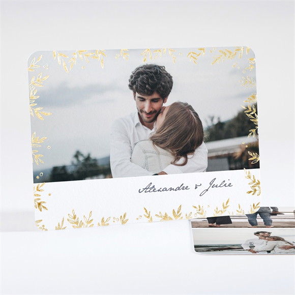 Faire-part mariage Feuillages réf.N18134