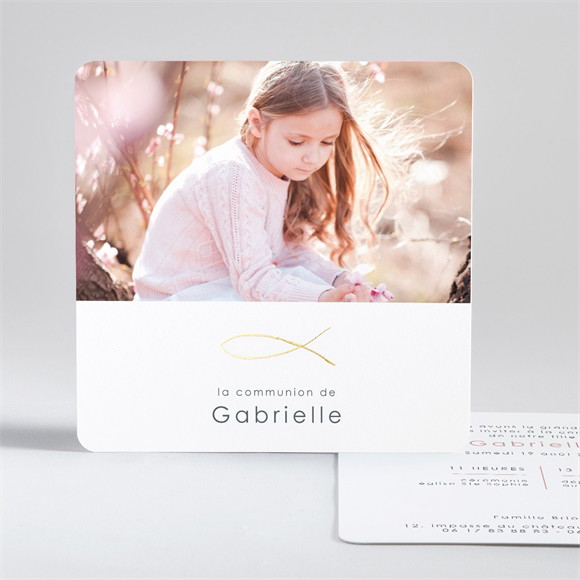 Faire-part communion Jour Sacré réf.N351127