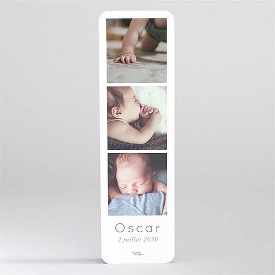 Faire-part naissance elégante symétrie