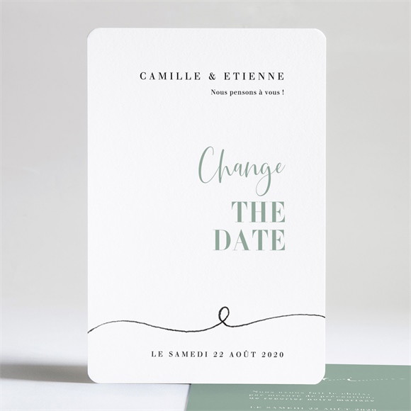 Faire-part mariage Nouvelle Date réf.N241225