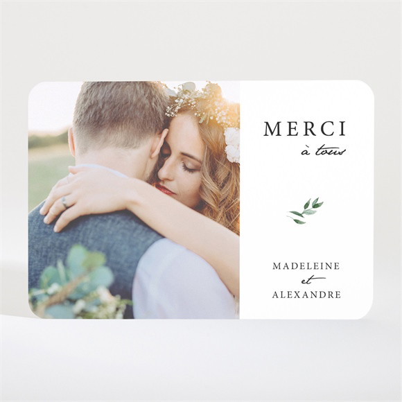 Remerciement mariage A l'ombre de l'olivier Magnet réf.N11032