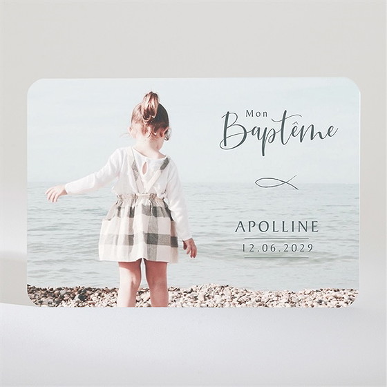 Faire-part de baptême jolie sagesse magnet