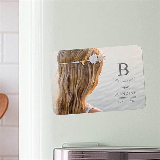 Faire-part communion le sacrement magnet