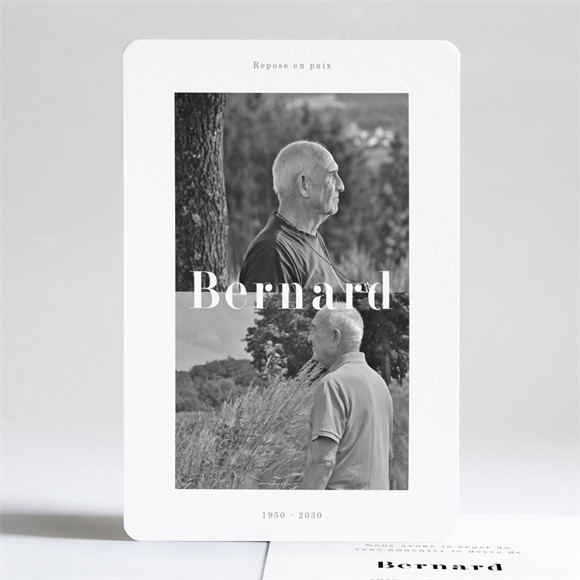 Faire-part décès A son image réf.N241230