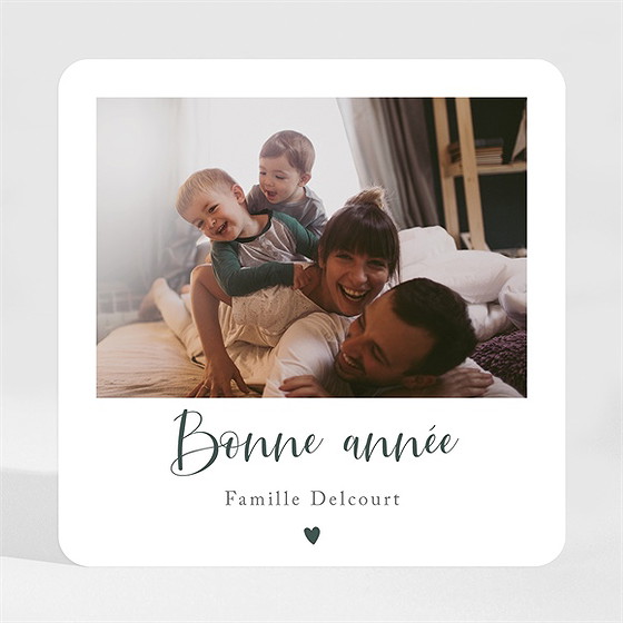 Carte de voeux voeux en polaroid