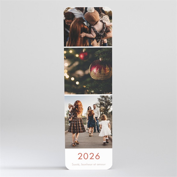 Carte de voeux Voeux Petit Marque page magnet réf.N200358