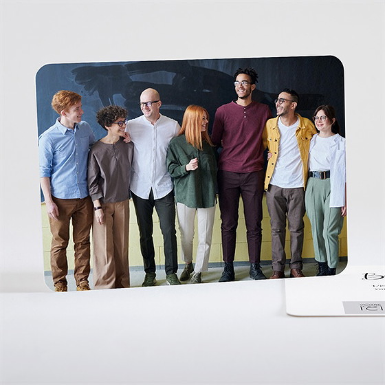 Carte de voeux une équipe en or