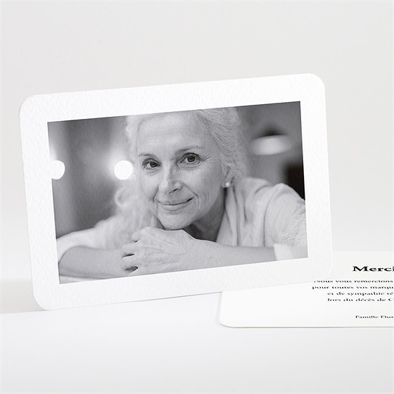 Remerciement décès tendrement en photo