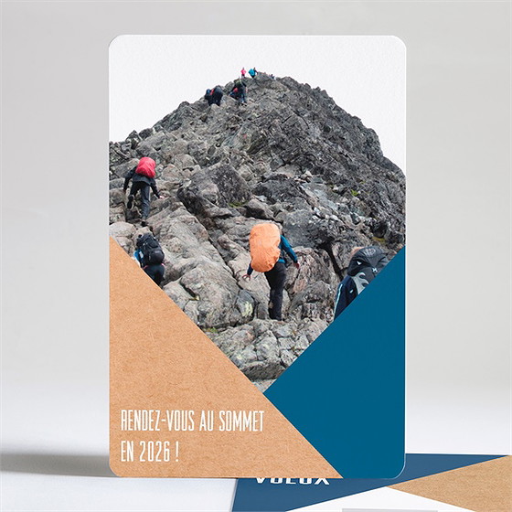 Carte de voeux rendez-vous au sommet !