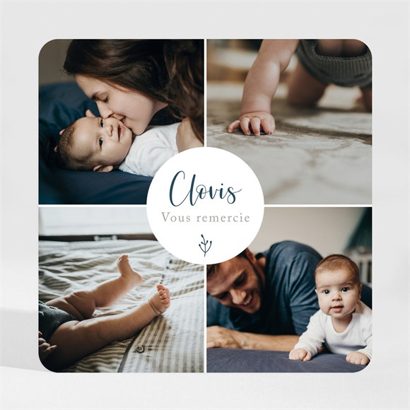 Remerciement naissance Pêle Mêle magnet réf.N3001701