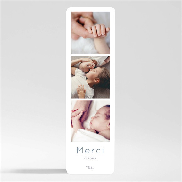 Remerciement naissance Elégante Symétrie réf.N200363