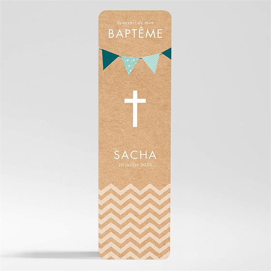 Signet baptême farandole de kraft magnet