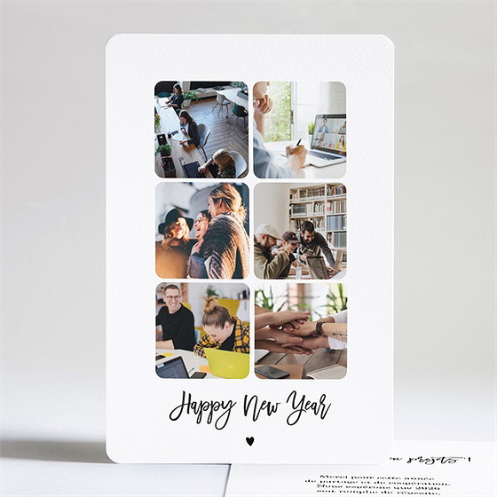 Carte de voeux pèle-mêle