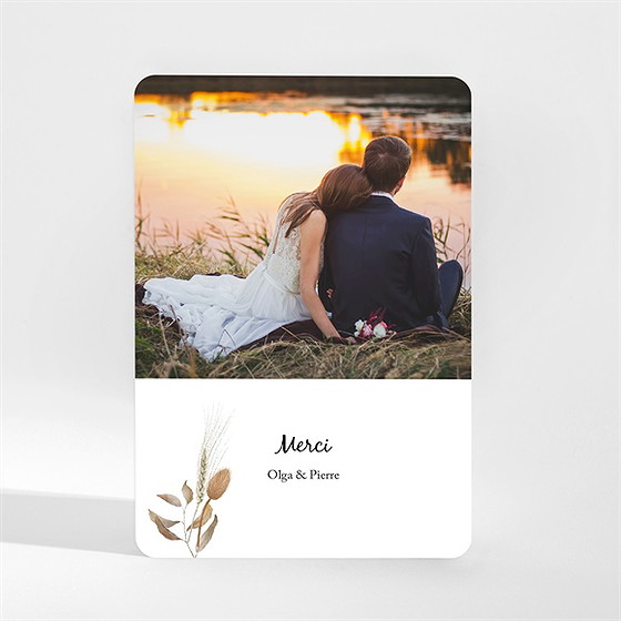 Remerciement mariage notre bouquet d'automne magnet