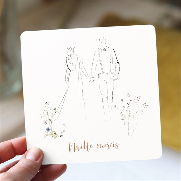 Remerciement mariage Complicité réf.N351196