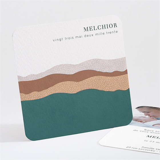 Faire-part naissance tendres collines