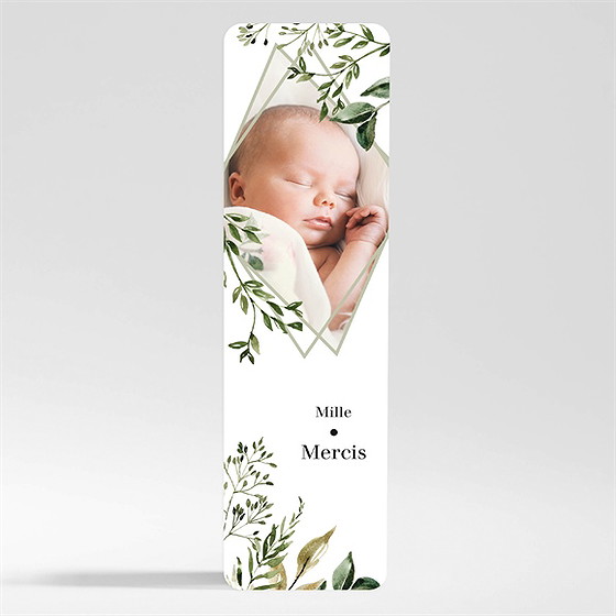 Remerciement naissance nid d'aquarelle