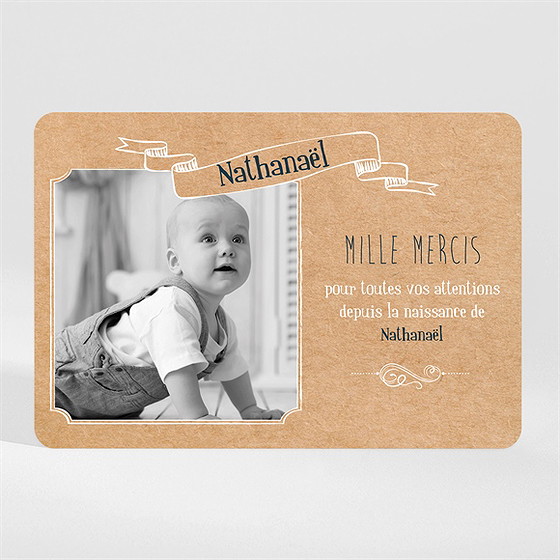 Remerciement naissance on vous présente