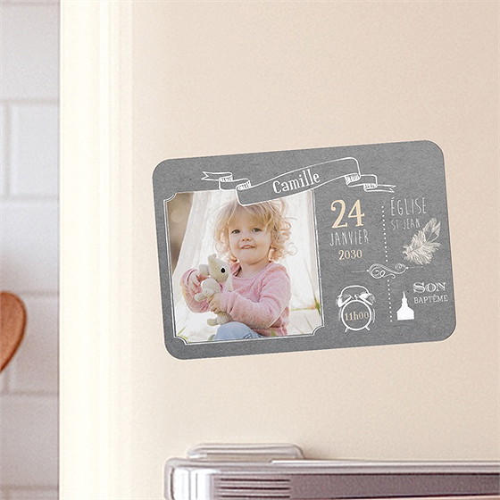 Faire-part de baptême en symboles