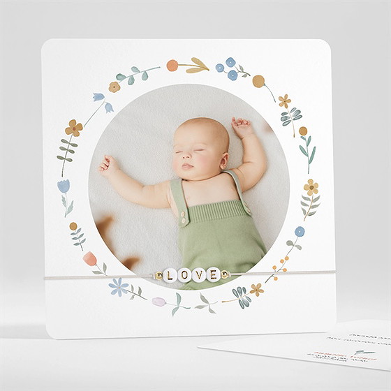 Faire-part naissance dans sa bulle