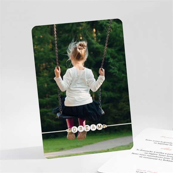 Faire-part de baptême Un Jour Merveilleux réf.N211406