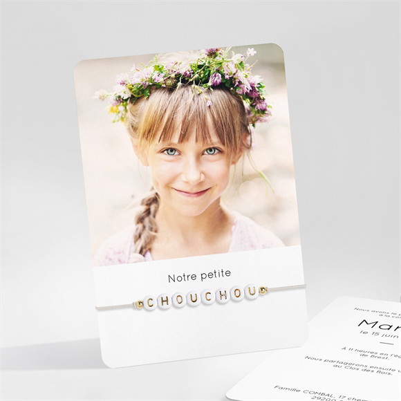 Faire-part communion Cadeau de Communion réf.N211401