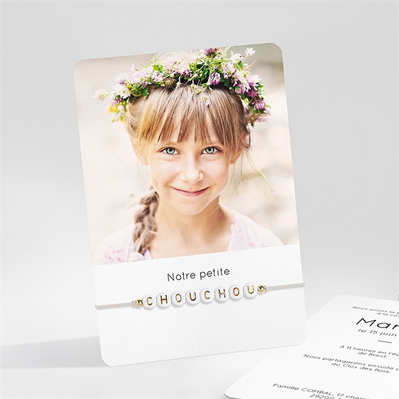 Faire-part communion cadeau de communion