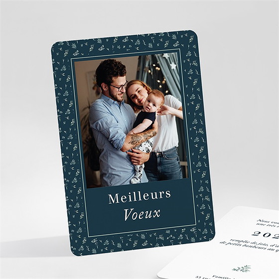 Carte de voeux meilleurs voeux photo