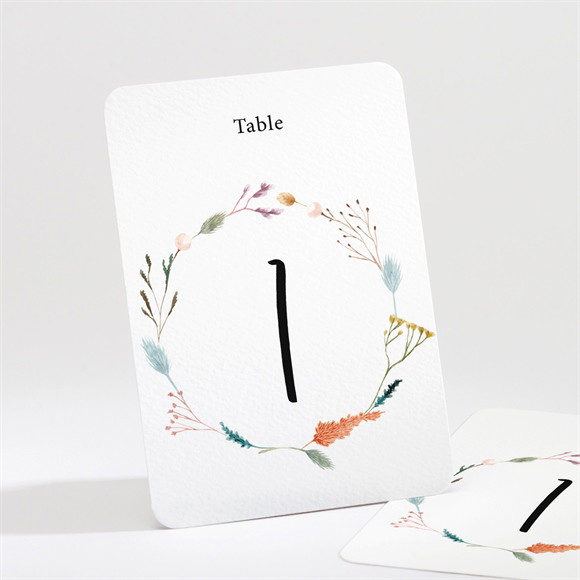 Numéro de table mariage Art Champêtre réf.N211440