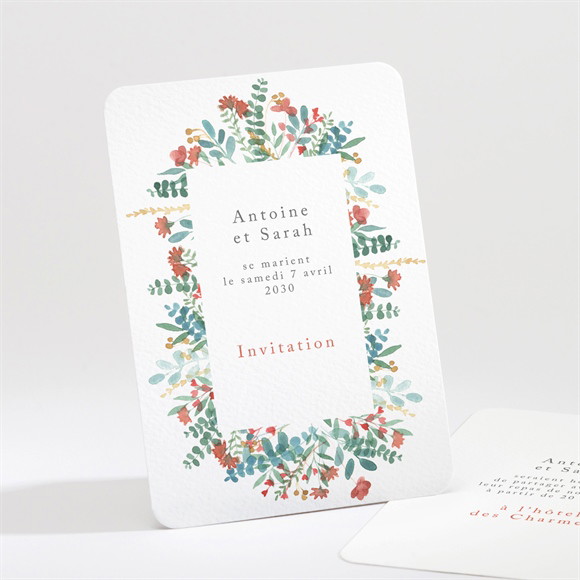 Carton d'invitation mariage Notre Promesse réf.N211442