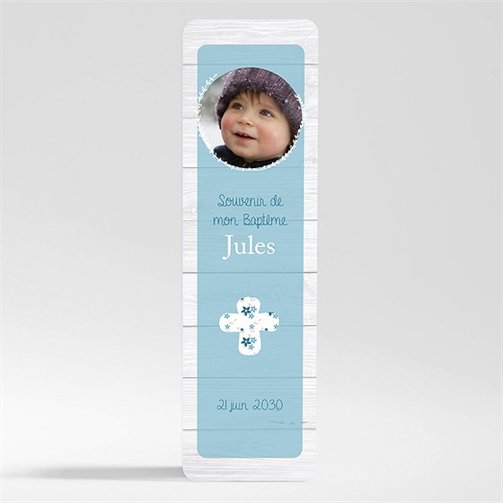 Signet baptême noeud et croix magnet