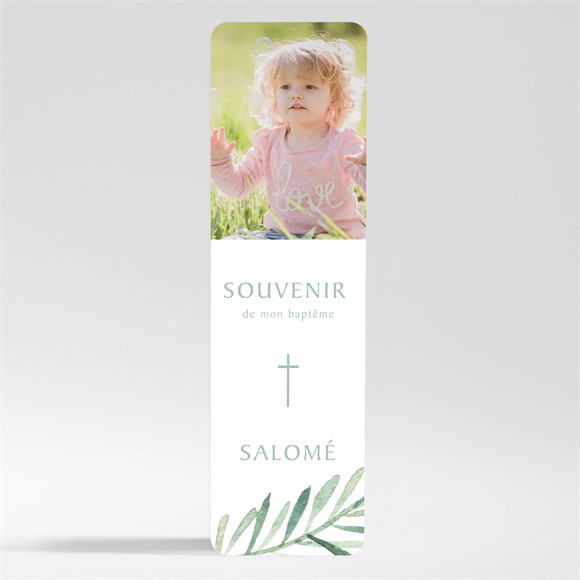 Signet baptême Feuilles et Or magnet réf.N200438