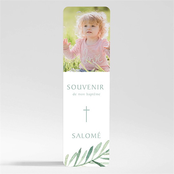 Signet baptême feuilles et or magnet