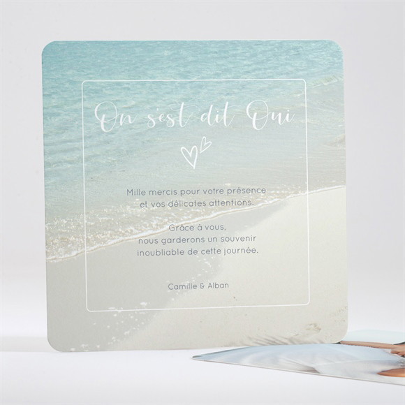 Remerciement mariage Paradis sur Plage réf.N351262