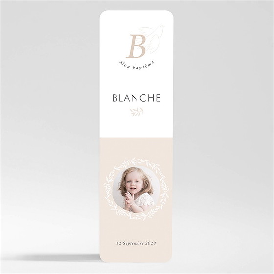 Signet baptême initiales d'or magnet