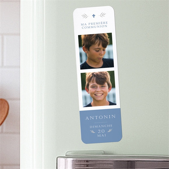 Signet communion Bleu myosotis Magnet réf.N200445