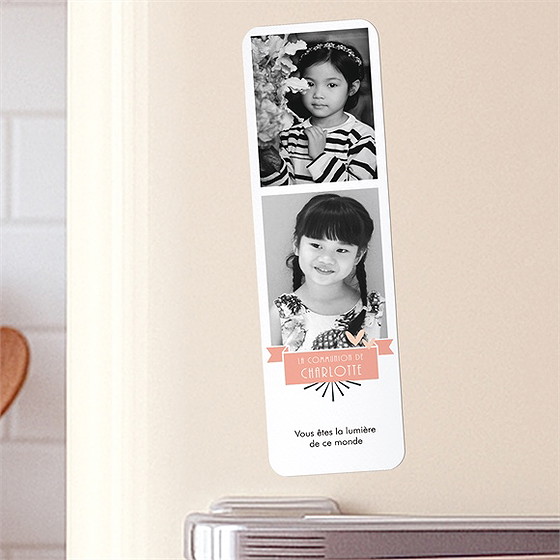 Signet communion invitation photomaton magnet