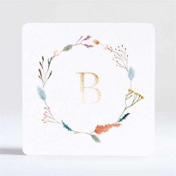 Remerciement décès Farandole Dorure réf.N351273