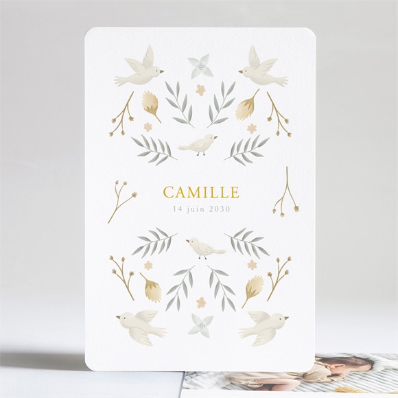 Faire-part naissance Célébration portrait réf.N241254