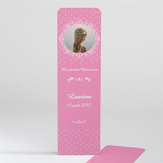 Signet communion mon cadre rose