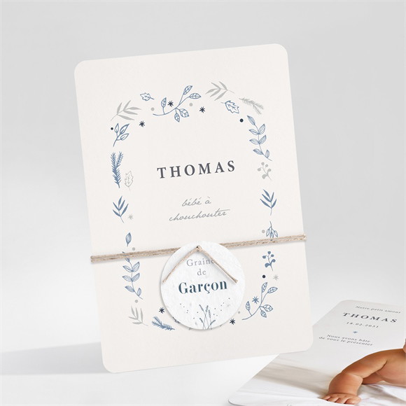 Faire-part naissance Tendre Poésie réf.N25149