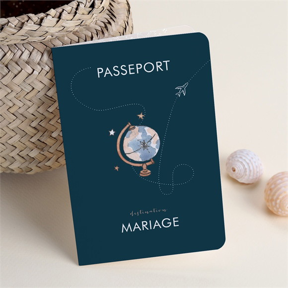 Faire-part mariage Notre Passeport réf.N401869