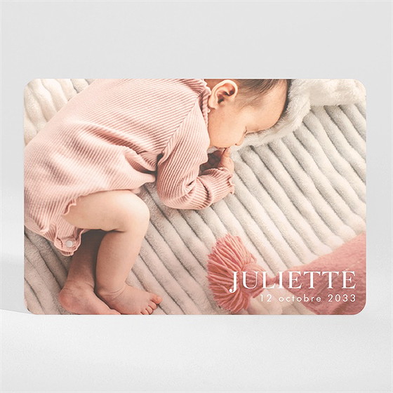 Faire-part naissance follement magnet