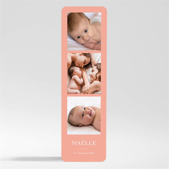 Faire-part naissance Simple incrustation magnet réf.N200509